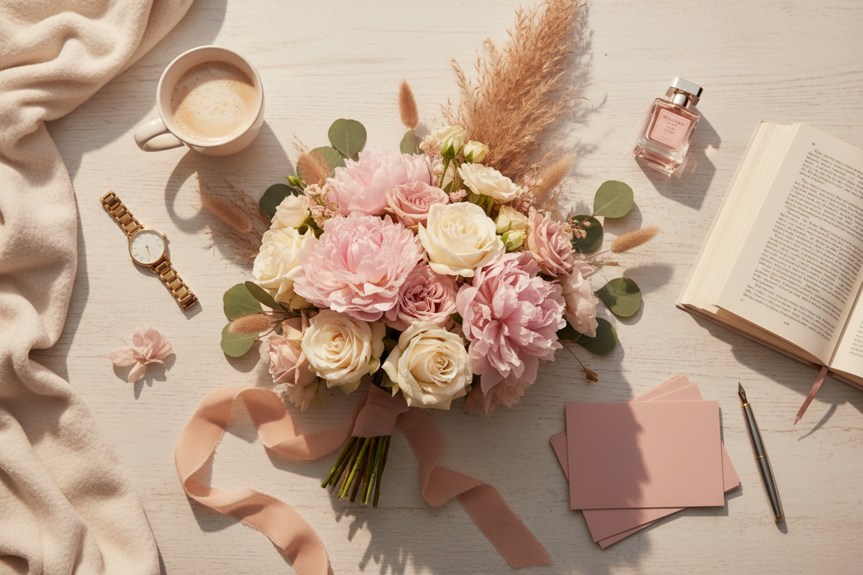 Soft Nude Floral Elegant Lifestyle